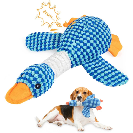 Goose Plush Squeak Toy – Chewable Playmate for Dogs