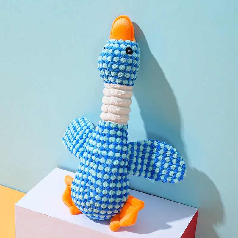 Goose Plush Squeak Toy – Chewable Playmate for Dogs