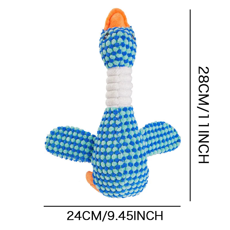 Goose Plush Squeak Toy – Chewable Playmate for Dogs